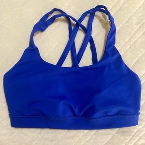 Blue Lululemon Energy Bra Size 8